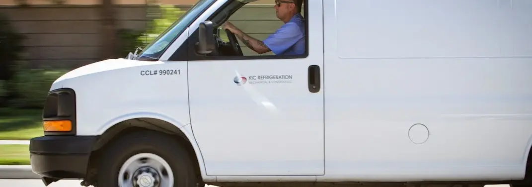 KIC Refrigeration service vehicle serving Cincinnati area